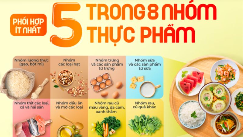 Phối Hợp 5 Nhóm Thực Phẩm