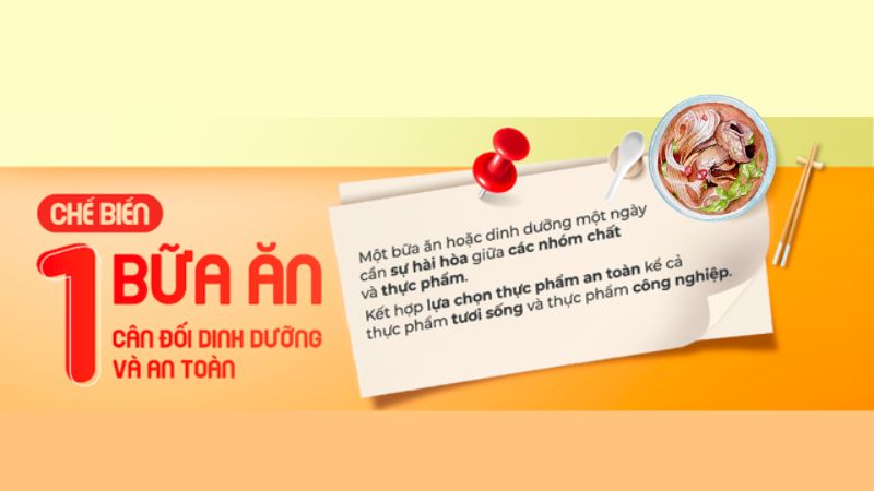 Chế Biến Một Bữa Ăn Cân Đối, Dinh Dưỡng Và An Toàn