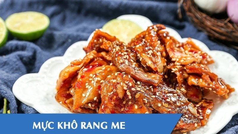 Khô Mực Rang Me